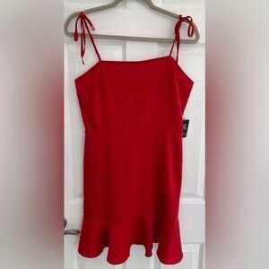 Express Strapless Red Dress size M